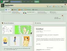 Tablet Screenshot of maymurders.deviantart.com