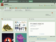 Tablet Screenshot of makani.deviantart.com