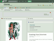 Tablet Screenshot of octavirate.deviantart.com