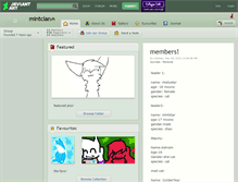 Tablet Screenshot of mintclan.deviantart.com