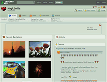 Tablet Screenshot of magiclolita.deviantart.com