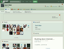Tablet Screenshot of dark1h8er.deviantart.com