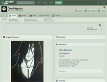 Tablet Screenshot of cole-regnum.deviantart.com