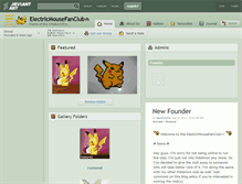 Tablet Screenshot of electricmousefanclub.deviantart.com