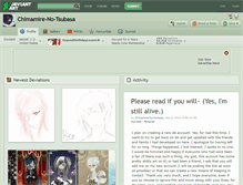 Tablet Screenshot of chimamire-no-tsubasa.deviantart.com