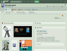 Tablet Screenshot of kirk-slash-spock.deviantart.com