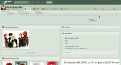 Desktop Screenshot of dir-en-grey-club.deviantart.com