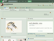 Tablet Screenshot of kevinmpeterson.deviantart.com