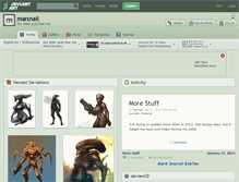 Tablet Screenshot of marcnail.deviantart.com