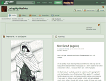 Tablet Screenshot of losing-my-marbles.deviantart.com