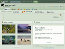 Tablet Screenshot of javierherrera86.deviantart.com