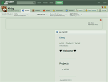 Tablet Screenshot of kirtsy.deviantart.com
