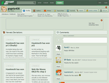 Tablet Screenshot of gogeta408.deviantart.com