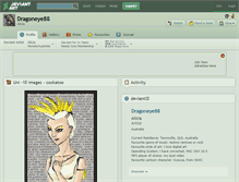 Tablet Screenshot of dragoneye88.deviantart.com