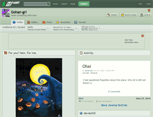 Tablet Screenshot of gohan-grl.deviantart.com