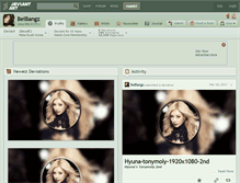 Tablet Screenshot of belbangz.deviantart.com