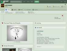 Tablet Screenshot of cytrickster.deviantart.com