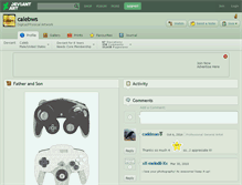 Tablet Screenshot of calebws.deviantart.com