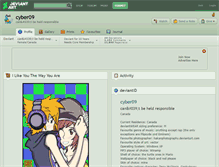 Tablet Screenshot of cyber09.deviantart.com