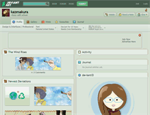 Tablet Screenshot of kazesakura.deviantart.com