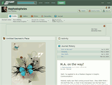 Tablet Screenshot of mephostopheles.deviantart.com