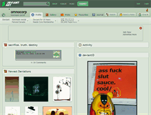 Tablet Screenshot of omnocorp.deviantart.com