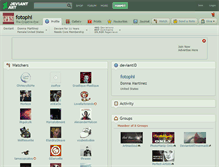 Tablet Screenshot of fotophi.deviantart.com