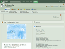 Tablet Screenshot of devious-smile.deviantart.com