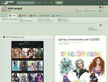 Tablet Screenshot of kiikii-sempai.deviantart.com