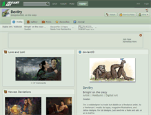 Tablet Screenshot of devilry.deviantart.com