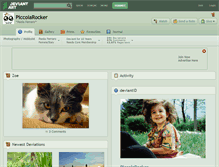 Tablet Screenshot of piccolarocker.deviantart.com