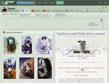 Tablet Screenshot of kyena.deviantart.com