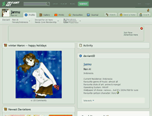 Tablet Screenshot of jannu.deviantart.com