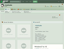 Tablet Screenshot of miyabiyaka.deviantart.com
