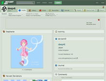 Tablet Screenshot of deep4t.deviantart.com