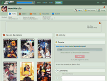 Tablet Screenshot of newsnaruto.deviantart.com