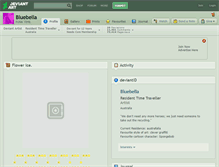 Tablet Screenshot of bluebella.deviantart.com