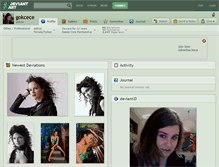 Tablet Screenshot of gokcece.deviantart.com