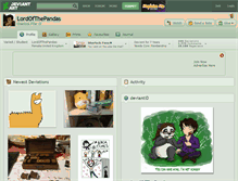 Tablet Screenshot of lordofthepandas.deviantart.com