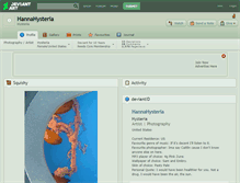 Tablet Screenshot of hannahysteria.deviantart.com