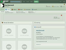 Tablet Screenshot of maxoperandi.deviantart.com