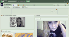 Desktop Screenshot of crystalkitsune.deviantart.com