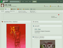 Tablet Screenshot of coc--club.deviantart.com