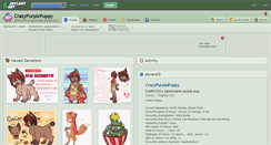 Desktop Screenshot of crazypurplepuppy.deviantart.com