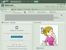 Tablet Screenshot of mblackwood.deviantart.com