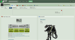 Desktop Screenshot of dinoclaws.deviantart.com