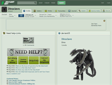 Tablet Screenshot of dinoclaws.deviantart.com