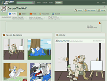 Tablet Screenshot of garuru-the-wolf.deviantart.com