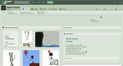 Desktop Screenshot of dead-couture.deviantart.com