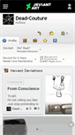 Mobile Screenshot of dead-couture.deviantart.com